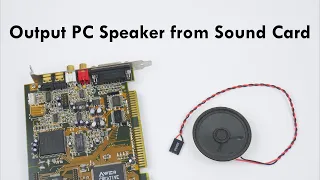 Connect PC Speaker from motherboard to sound card for better sound in old DOS games