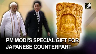 PM Modi gifts Sandalwood Buddha Statue to Japanese counterpart Fumio Kishida