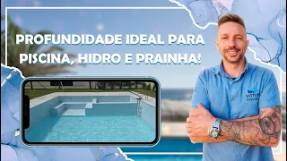 PROFUNDIDADE IDEAL DE PISCINA, HIDROMASSAGEM E PRAINHA!