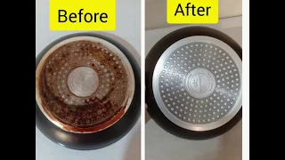 Si te pastroni tiganin dhe tenxheret. How to clean Botton of the pan.