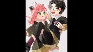 anya x Damien  fanart cute