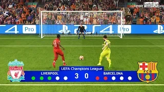 PES 2019 | Liverpool vs Barcelona | Penalty Shootout | Semi Final UEFA Champions League (UCL)