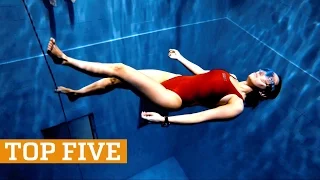 TOP FIVE: Deep Pool Freediving, Skiing & Martial Arts | PEOPLE ARE AWESOME 2017