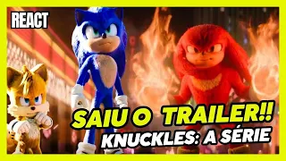 KNUCKLES: A Série derivada de SONIC ganha seu 1º trailer!! (trailer react)