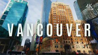 Vancouver | 4K Walking tour through the heart of Downtown - British Columbia, Canada