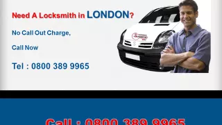 24 Hour Emergency Locksmith Service in London - Call: 0800 389 9965