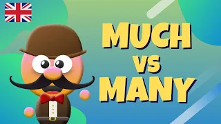 MUCH VS MANY - INGLÉS PARA NIÑOS CON MR.PEA - ENGLISH FOR KIDS