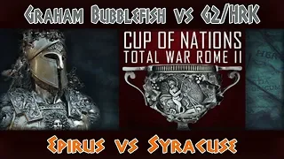Total War: Rome 2. Cup of Nations 2019. Graham Bubblefish vs G2/HRK (Group stage).