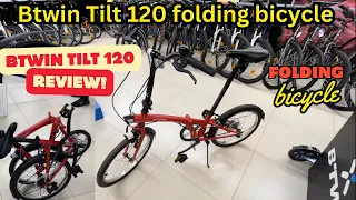 Decathlon Btwin Tilt 120 |  Folding cycle |  Train travel cycle |