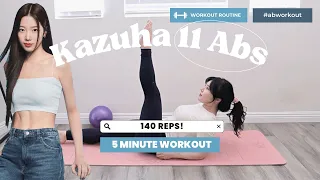 🔥 LE SSERAFIM KAZUHA AB WORKOUT! KPOP Abs 🔥