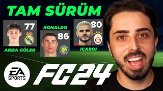 EA FC 24 ÇIKTI! TAM SÜRÜM İNCELEME // OYUNCU YÜZLERİ - REYTİNGLER - SÜPERLİG FORMALARI