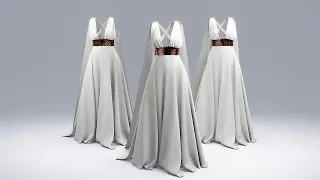 Vintage Dress [Marvelous Designer | Clo3d]
