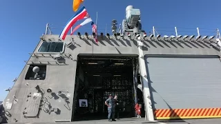 Tour of USS Coronado LCS-4 littoral combat aluminum trimaran ship -7/7