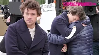 Harry Styles From One Direction & James Corden Share An Emotional Hug While Filming 11.20.19