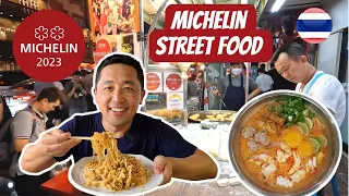 24 Hours Eating ONLY Michelin Street Food! 🇹🇭 Bangkok Thailand