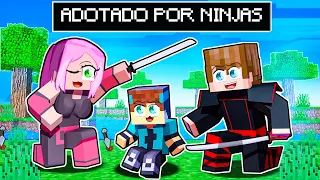 FUI ADOTADO por NINJAS no MINECRAFT!