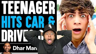 TEEN HITS CAR AND DRIVES OFF!!!! Leek.251 Reacts To Dhar Mann