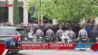 Overwhleming Support: Law enforcement honors OFC. Eyer