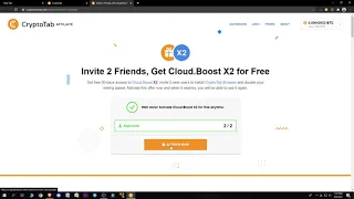 How To get Free Cloud Boosting X2 In CryptoTab Browser PC  Mobile