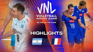 🇦🇷 ARG vs. 🇫🇷 FRA - Highlights Week 2 | Men's VNL 2023