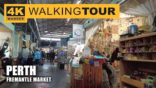 Fremantle Market Walking Tour in Perth, Australia (4K 60fps)