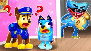 Dangerous Thief. Chase Rescues Bluey | BLUEY Toy for Kids | Pretend Play with Bluey Toys