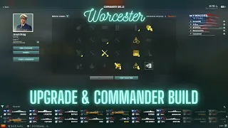 World of Warships - Worcester: Upgrade & Commander Build