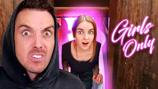 i made a SECRET Girls Room To Hide From Lazarbeam + Lachlan