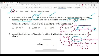 PHYSICS 9702 PAPER 12 MARCH 2022    Q 1 to 10