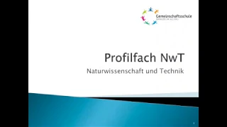 Profilfach NWT an der GMS Wangen