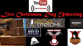 Christmas Day Live Unboxing | Vinegar Syndrome, Severin, MVD, Ronin Flix & More