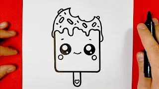 COMMENT DESSINER UNE GLACE KAWAII - TUTO DESSIN