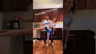 Dance lift tutorial from the “footloose” challenge! 🦶 #shorts