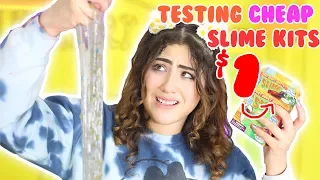 TESTING CHEAP SLIME KITS $1 KITS AND $5 KITS | Slime kit review part 2 | Slimeatory #114