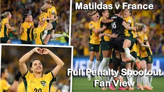 Matildas v France Penalty Shootout - Fan Cam and Reaction