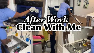 AFTER WORK CLEAN WITH ME|EXTREME CLEANING MOTIVATION
