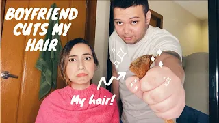 I Let My Boyfriend Cut My Hair (IT'S SO SHORT!)