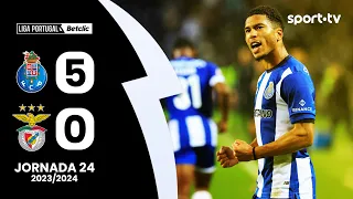 Resumo: FC Porto 5-0 Benfica - Liga Portugal Betclic | sport tv
