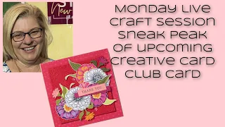 Monday Fun Fold Sneak Peak May Simply Zinnia Creative Card Club Stampin' Up! Stamping with DonnaG!