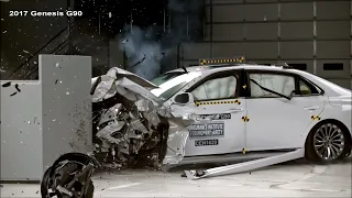 CRASH TEST, 2017 GENESIS G90 Vs 2017 VOLVO S90