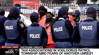 National Shutdown | Taxi associations in Vosloorus patrol around township