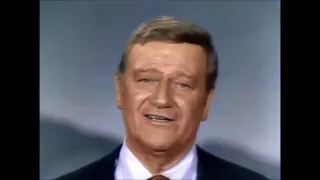 John Wayne - --Variety Show - -   { God Bless America }