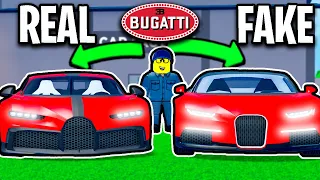 FAKE Mechanic Swaps Bugatti For Counterfeit In Roblox! (Car Dealership Tycoon RP)