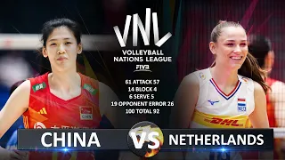 China vs Netherlands | Women's VNL 2023