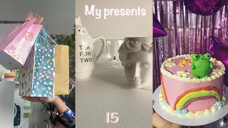 Мои подарки на День рождения 🍰🌸 15 лет