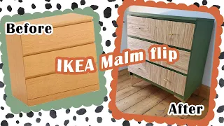 Paint & Sticks! Easy IKEA MALM Makeover