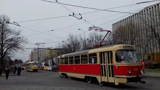 Парад трамваев ,Москва, 20 апреля 2019 года.