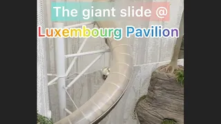 Trying the Giant slide @Luxembourg pavilion || petmalubebe #shorts #short #share #shortvideo