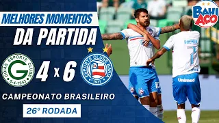 GOIÁS 4 X 6 BAHIA: ASSISTA AOS GOLS E MELHORES MOMENTOS DA PARTIDA