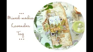 DIY Mixed media Tag.Tutorial/ Микс медиа тег. Мастер-класс